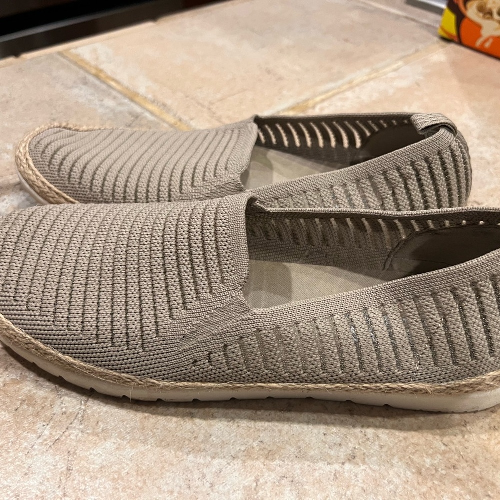 Woven Slip-On Espadrille Sneakers - Taupe - Picture 2 of 3